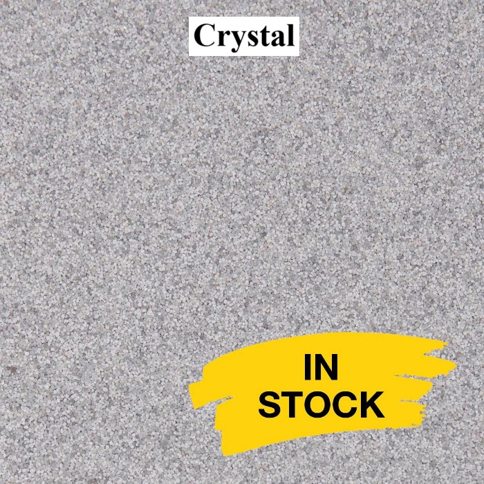 Crystal quartz aggregate epoxy blend sample for slip-resistant floors